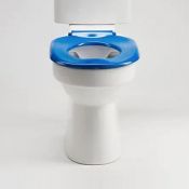 AKW Blue Ergonomic Toilet Seat without Lid