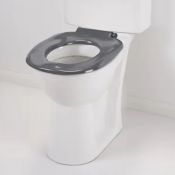 AKW - Mid Grey Ergonomic Toilet Seat without Lid