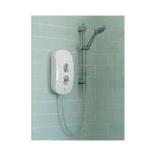 AKW iTherm White 8.5kW Thermostatic Shower w/ Standard kit