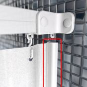 AKW Captive Shower Curtain System - 2m Length