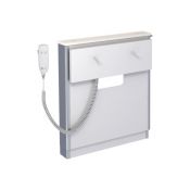 Granberg Basicline 415-1 Electric Washbasin Lift, Safety Stop, Waste Kit - White