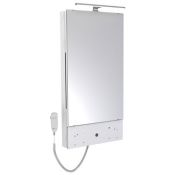 Granberg Basicline 433-0 Electric Washbasin Lift, Mirror, LED Light - White