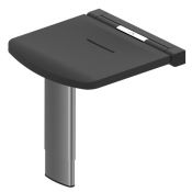AKW Onyx Compact Fold-up Shower Seat Black