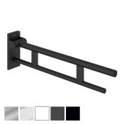 HEWI System 900 - 750mm Mobile Hinged Support Rail Duo, OPT Leg & Cover Plates - Choice of Finish
