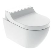 Geberit AquaClean Tuma Comfort WC Complete Solution, Wall-hung WC - White Glass
