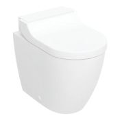 Geberit AquaClean Tuma Comfort WC Complete Solution, Floor-standing WC, Back-to-wall - White Glass