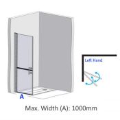 EASA Elegance LH Split Level Door - Custom Size (A) Min. 600, Max. 1000mm