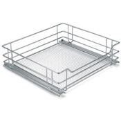 Vauth-Sagel VS SUB Basket, Pull-out Storage Set W/ Chrome Wire Mesh Baskets, 400mm Cabinet Width - Door Front Fixing