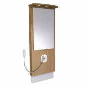 Granberg Designline 417-0-05 Electric WB Lift, Mirror, 3x LED's - OPT Control, Safety System & Waste Kit - Oak