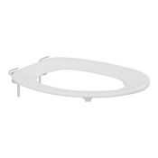 Pressalit Toilet Seat Colani without Cover, Universal Hinge (B83) - White