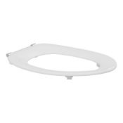 Pressalit Toilet Seat Dania without Cover, Extra Strong Crossbar Hinge (D92) - White