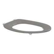 Pressalit Toilet Seat Dania without Cover, Extra Strong Crossbar Hinge (D92) - Anthracite Grey