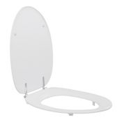 Pressalit Toilet Seat Dania with Cover, Extra Strong Crossbar Hinge (D92) - White