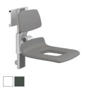 Pressalit PLUS Aperture Shower Seat 450, Manually Height & Sideways ADJ - Colour Choice