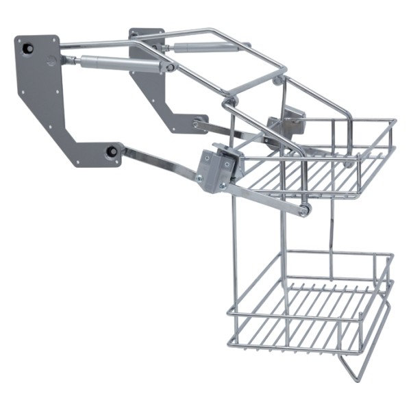 Vibo Pull Down Two Tier Wire Shelves - For 600mm Width ...