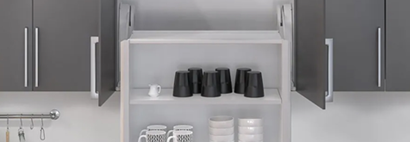 Storage Solutions for your Adapted Kitchen: Height Adjustable Wall Cabinets