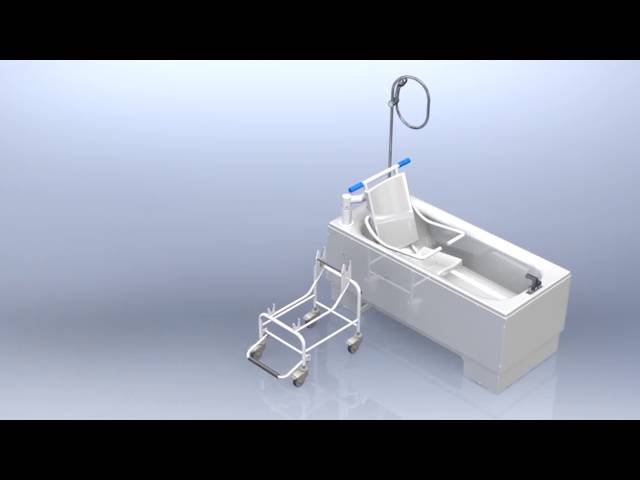 Attentive Bathing by Renaissance Baths - Excel 600 with Detachable Seat Transporter