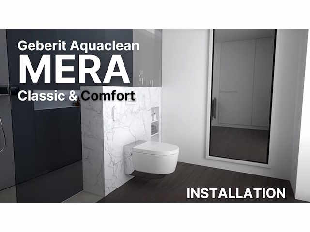 Geberit Aquaclean Mera — Installation