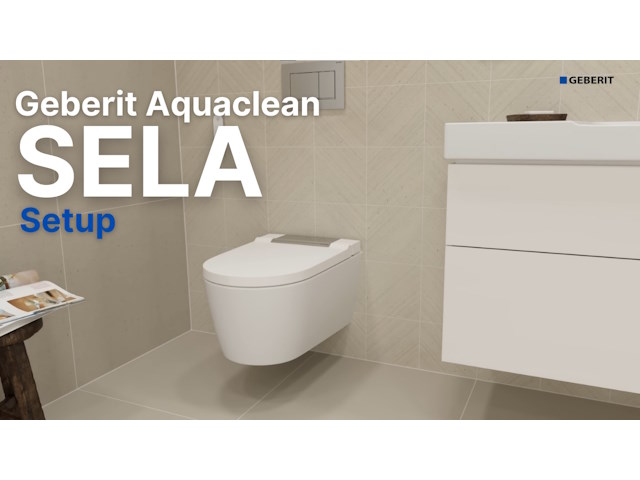 Geberit Aquaclean Sela — Setup