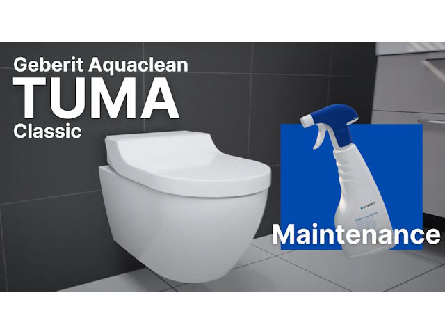 Geberit Aquaclean Tuma Classic — Cleaning Maintenance