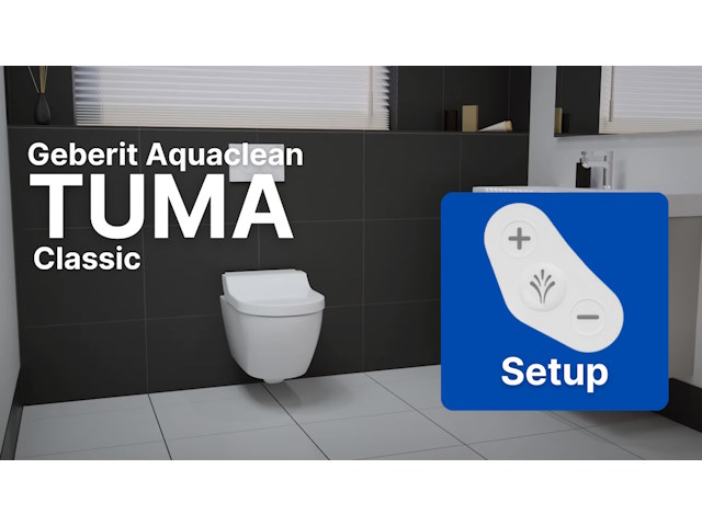 Geberit Aquaclean Tuma Classic — Setup