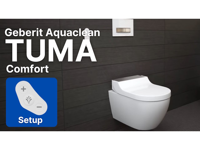 Geberit Aquaclean Tuma Comfort — Setup