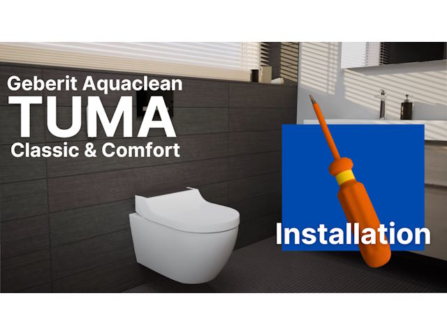 Geberit Aquaclean Tuma Comfort & Classic — Installation