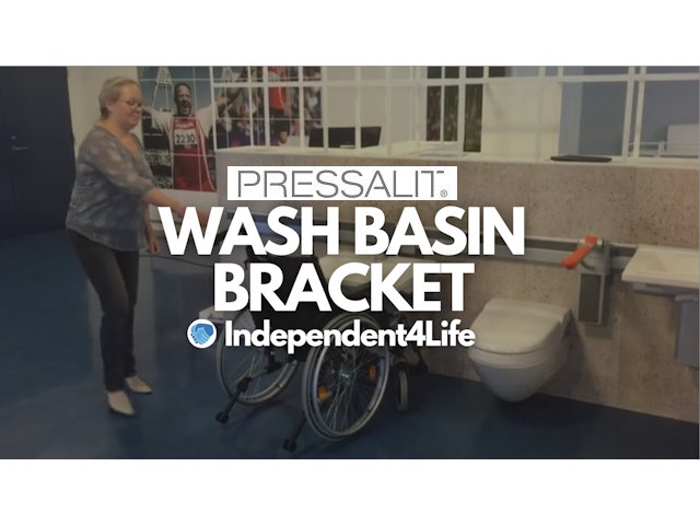 Pressalit PLUS Wash Basin Bracket — Demonstration