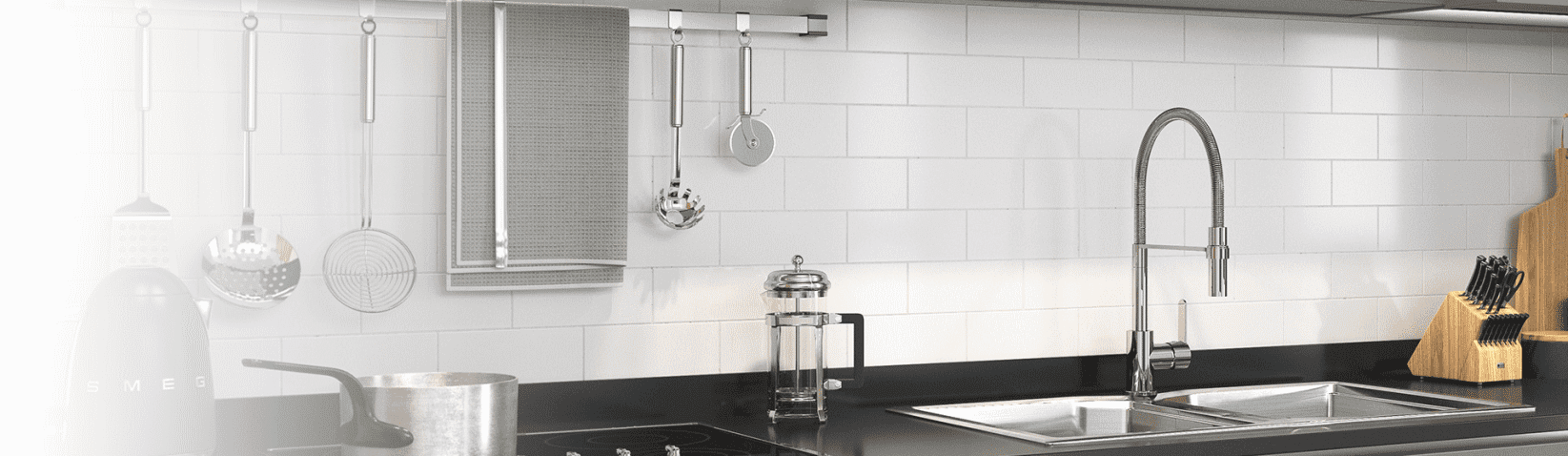 Installed example of Methven kitchen tap