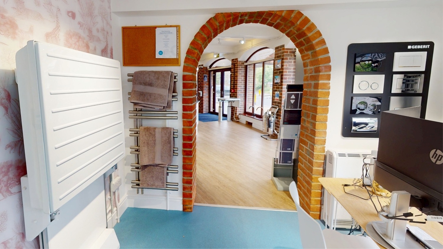 Granberg Baby Changing Area in the Independent 4 Life showroom