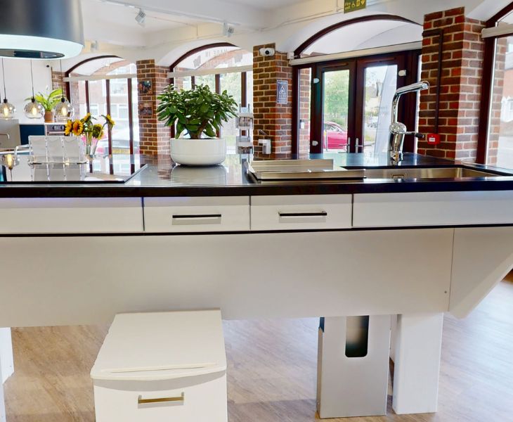 Granberg drawer boxes displayed in Independent 4 Life Granberg Kitchen One