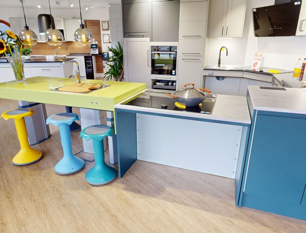 Kitchen Three central island and corner storage