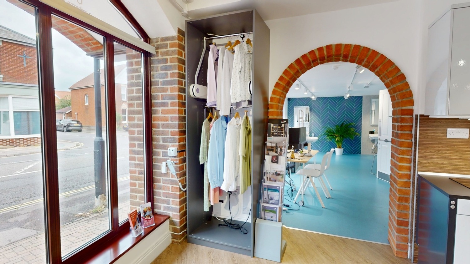 Granberg Butler electric wardrobe lifts in the Independent 4 Life showroom