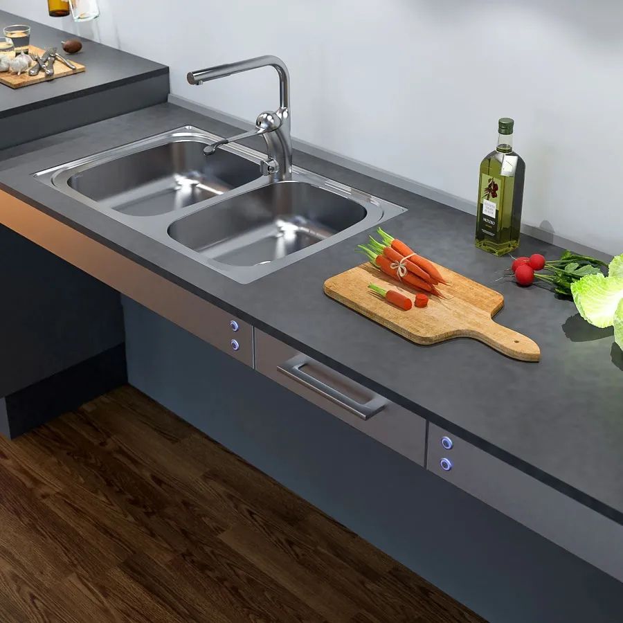 The Granberg Baselift 6300, an electric worktop lift for sinks