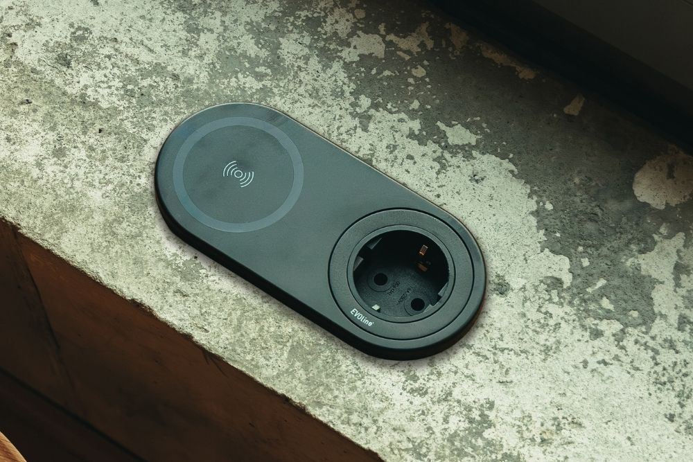 EVOline integrated in-worktop socket module