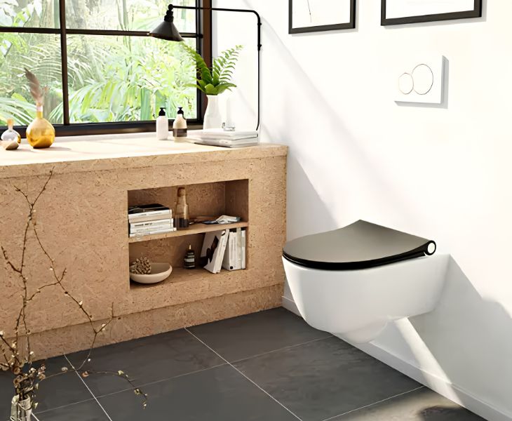 Pressalit bathroom products in different colours