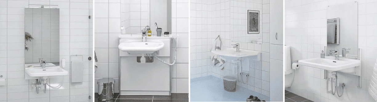 Ergonomic Washbasins for Height Adjustable Brackets