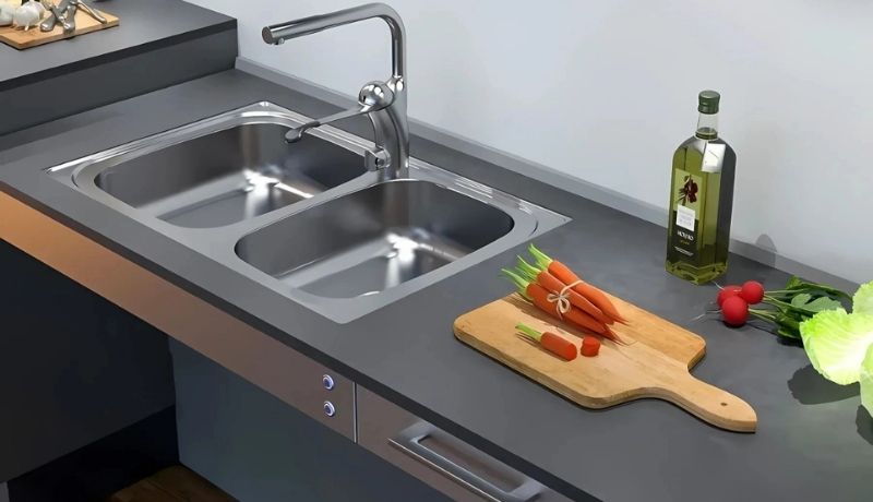Granberg Baselift HA worktop lift with sink and drawers