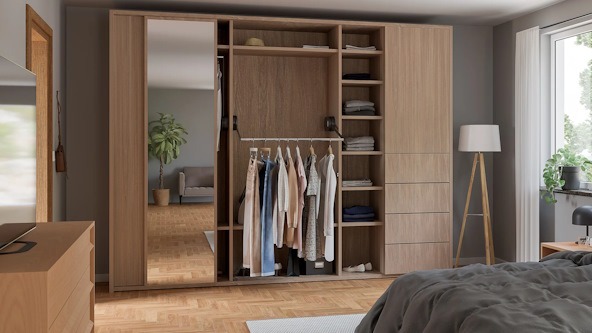 Granberg Butler 720 Wardrobe Lift - Installed example
