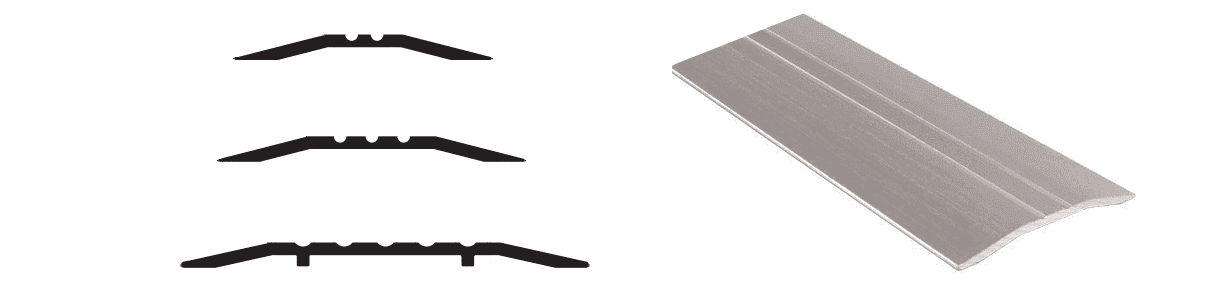 Grooved Low-Profile Thresholds - 6.4mm High