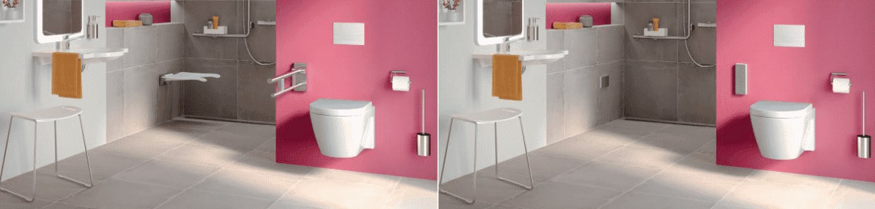 Concealed & Removable Folding Support Arms