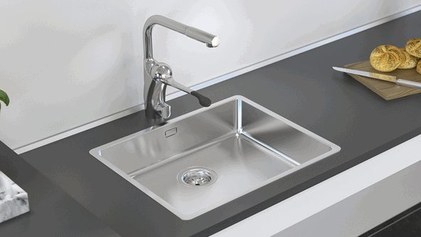 Granberg Stainless Steel Inset or Under-mount ES12 Kitchen Sink