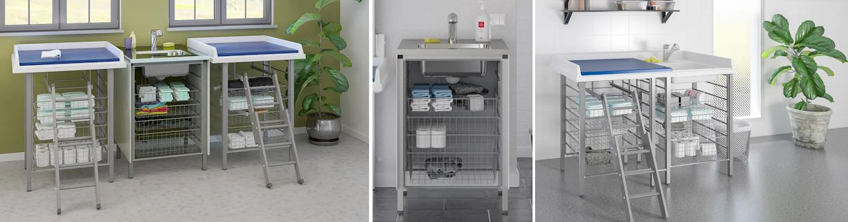 Daycare Changing Tables - Fixed height