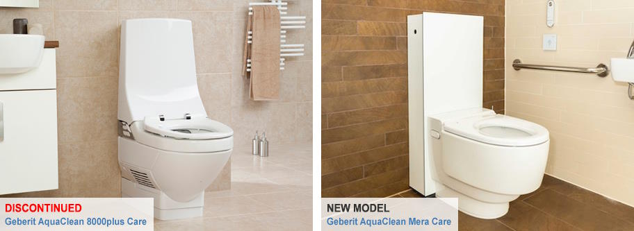 Geberit AquaClean 8000plus Care replaced by Mera Care