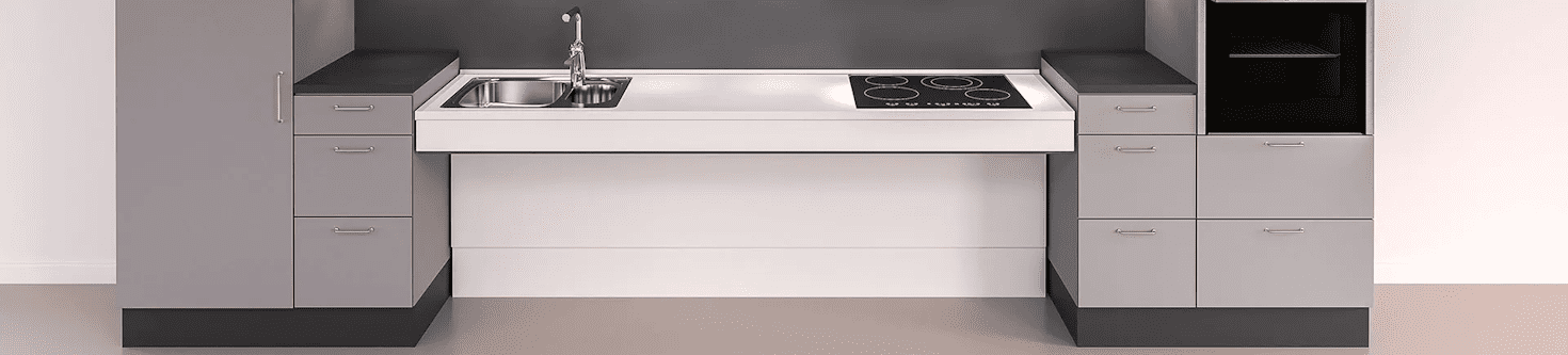 Granberg Height Adjustable Modular Worktops, Sinks and Hobs