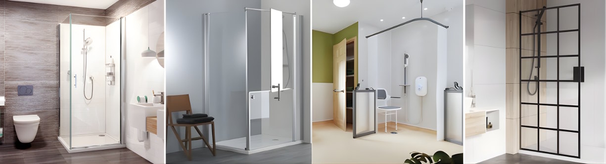 Full and Half Height Shower Doors, Bi-fold, Split and Wet Room Panels shower_doors_screens_cat_banner
