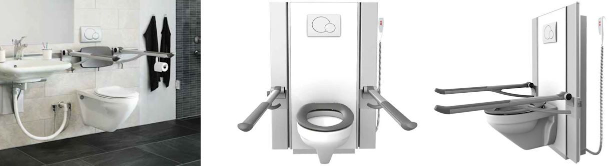 Pressalit Select Toilet Lifter - WC Pans 540mm and 700mm Projections