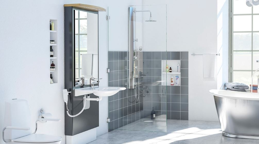 Granberg rise and fall bathroom lifts
