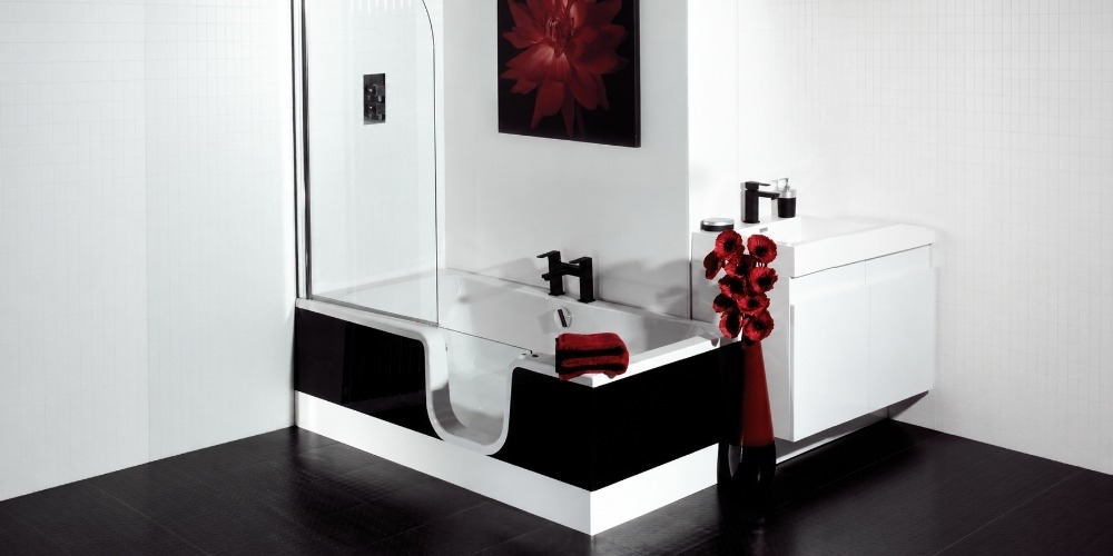 Contemporary accessible bath in a thoughtfully designed bathroom