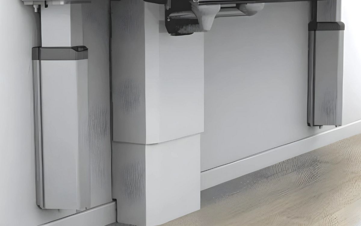 Granberg cover panels and hose guards for height adjustable worktops